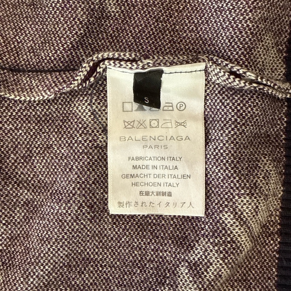 Balenciaga Jacket in Deep Purple with White Accents - Picture 3 of 6